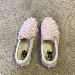 Pink checkered vans!